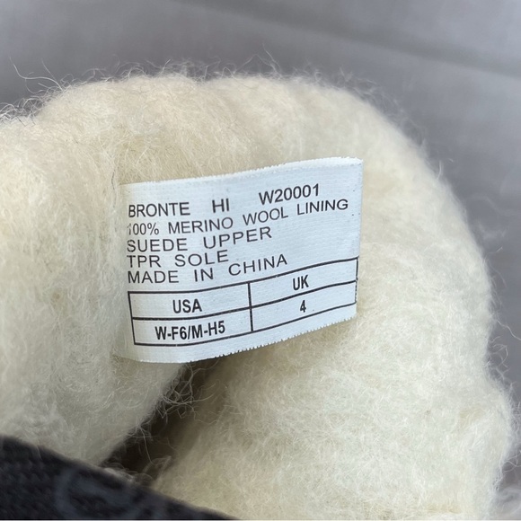 EMU sz 6 Brontë black suede wool lined boots - Picture 9 of 9